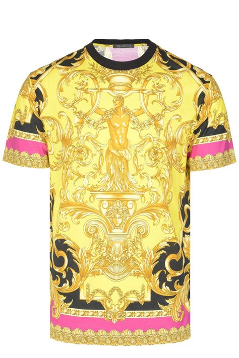 versace t-shirt mit drachen-print|Versace T.